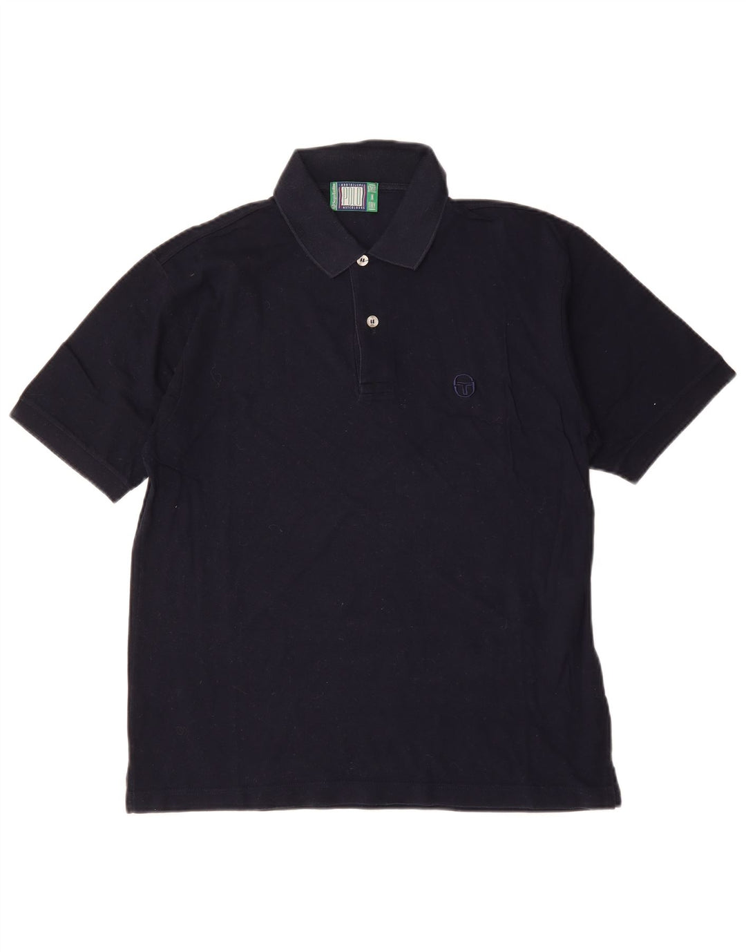 SERGIO TACCHINI Ανδρικό πουκάμισο πόλο μεσαίου μπλε βαμβακερό