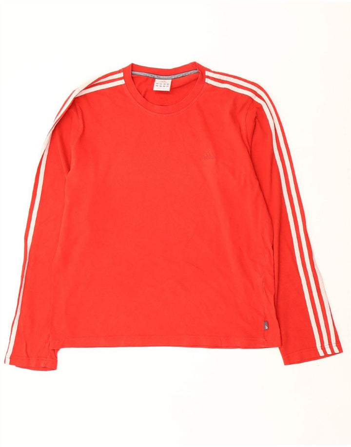 Ανδρικό τοπ ADIDAS Μακρυμάνικο μεγάλο κόκκινο βαμβακερό