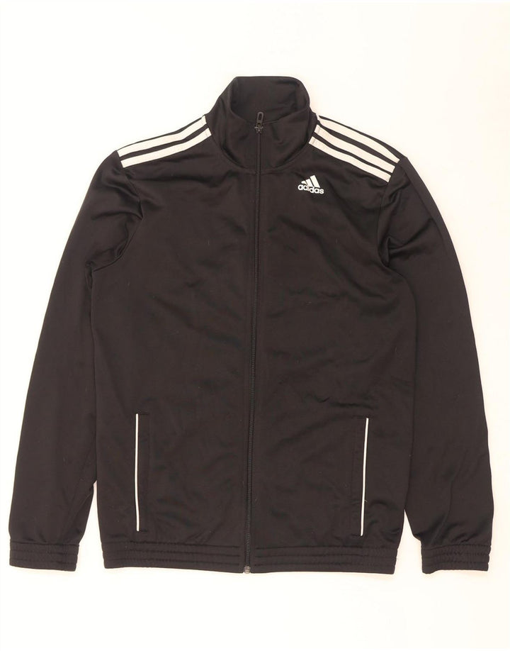 Ανδρική αθλητική φόρμα Adidas Top μπουφάν μεγάλο μαύρο πολυεστέρα