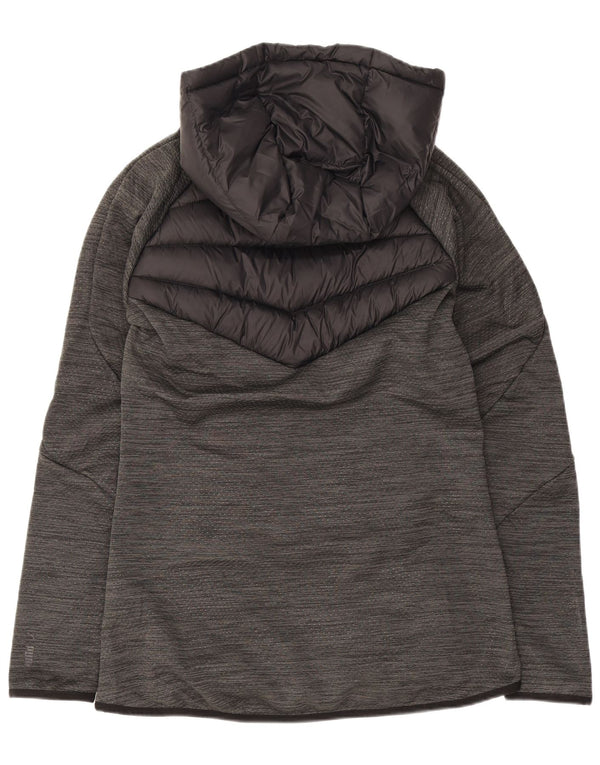 Puma Γυναικείο μπουφάν με κουκούλα UK 8 Small Grey Polyester