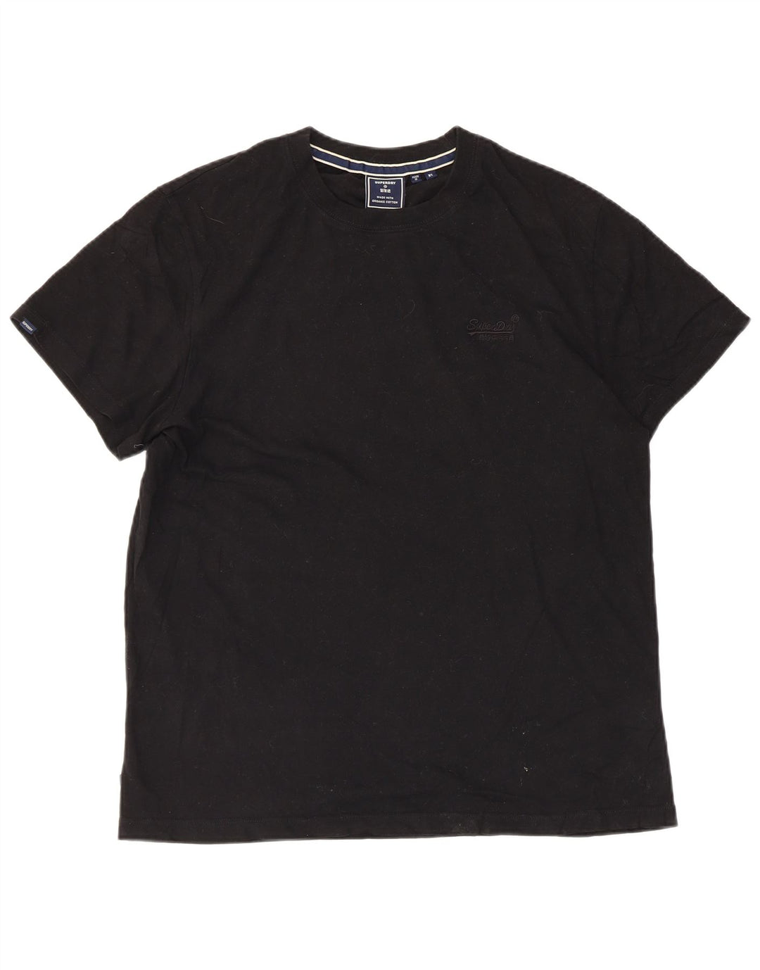 Superdry Ανδρικό T-Shirt Top XL Μαύρο βαμβακερό