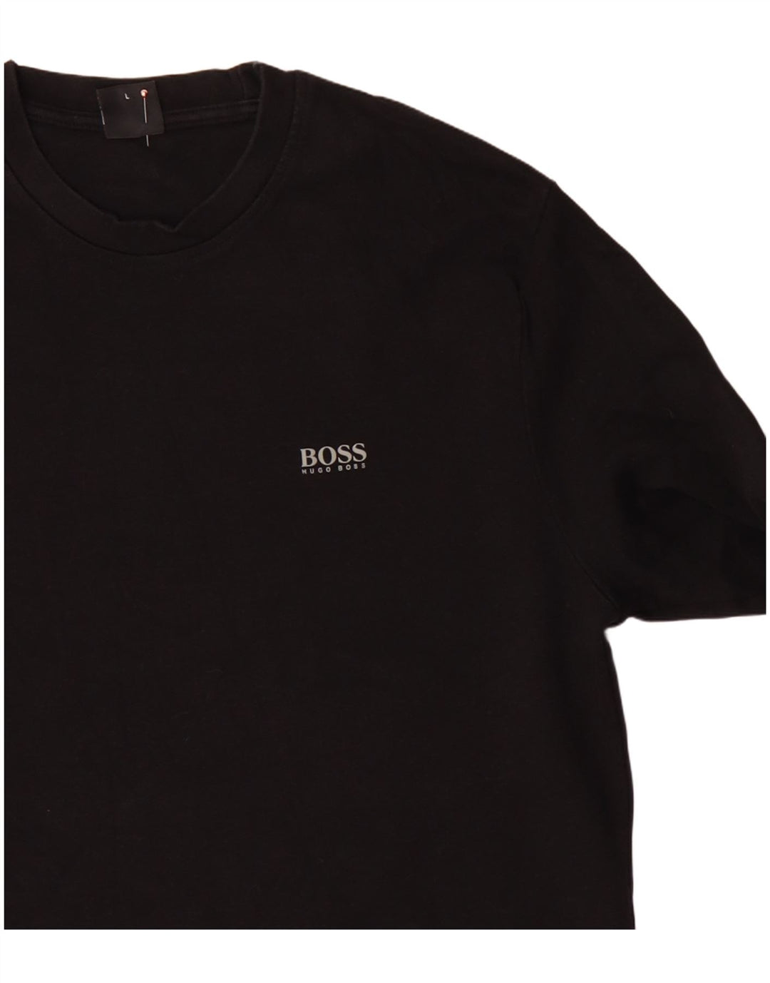 HUGO BOSS Γυναικείο τοπ μακρυμάνικο UK 14 μεγάλο μαύρο βαμβακερό