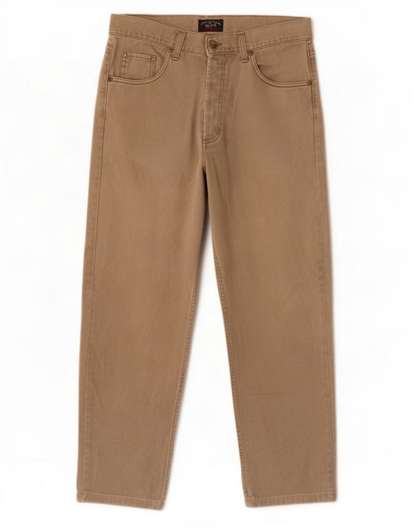 Paul & Shark Ανδρικά Yachting Straight Jeans IT 50 Large W31 L28 Beige Cotton