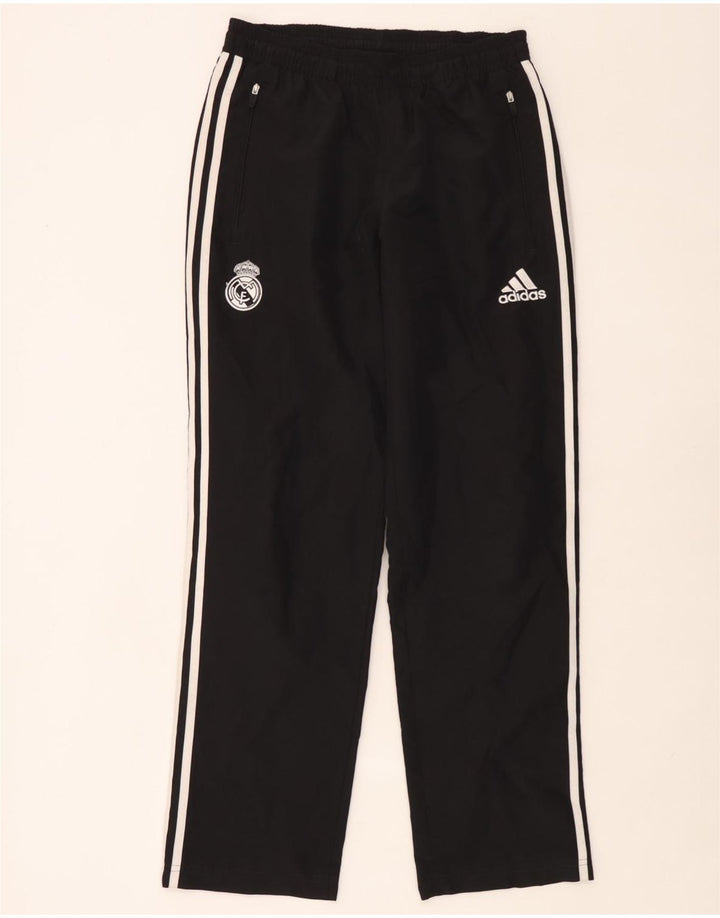 Ανδρική αθλητική φόρμα Adidas Real Madrid Παντελόνι μικρού μαύρου πολυεστέρα