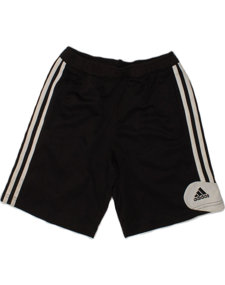 ADIDAS Boys Sport Shorts 9-10 Years Black Polyester | Vintage Adidas | Thrift | Second-Hand Adidas | Used Clothing | Messina Hembry 