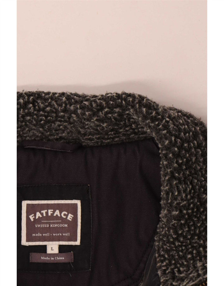Fat Face Ανδρικό Gilet UK 40 Large Grey Cotton