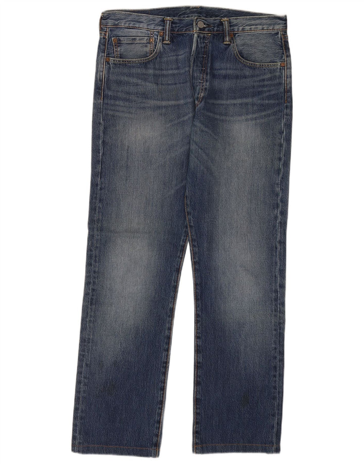 Levi's Mens 501 Straight Jeans W33 L30 Blue Cotton