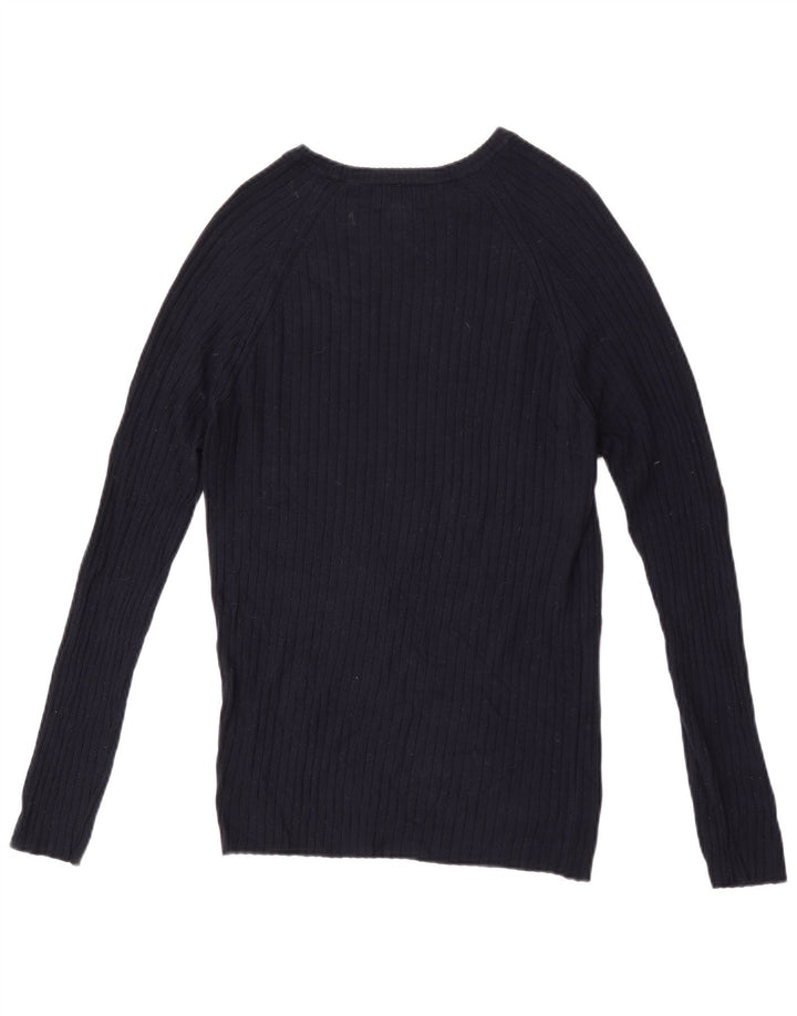 Ανδρικό πουλόβερ Zara Boat Neck Jumper Small Navy Blue