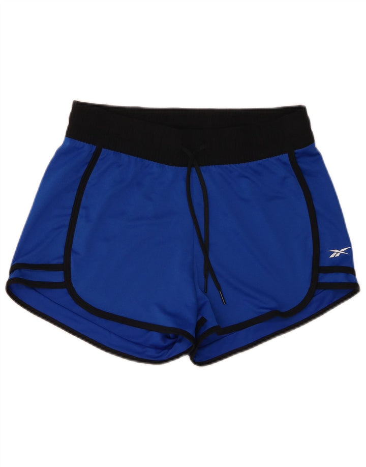 Γυναικείο αθλητικό σορτς Reebok UK 8/10 Small Blue Colourblock Πολυεστέρας