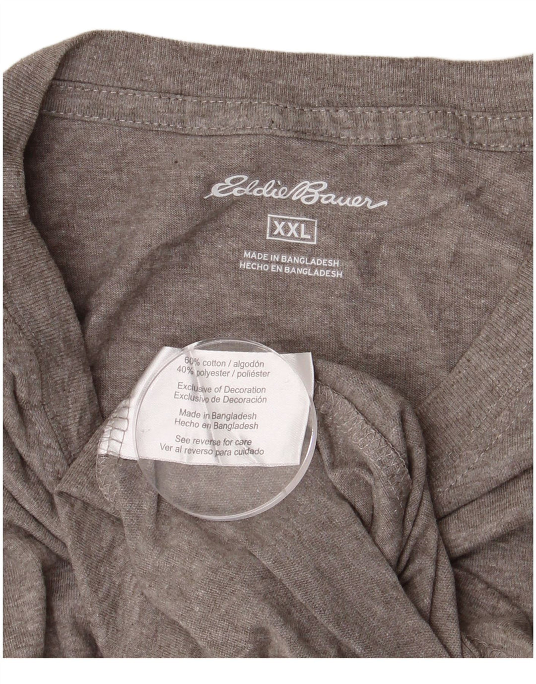 EDDIE BAUER Ανδρικό T-Shirt Top 2XL Γκρι βαμβακερό