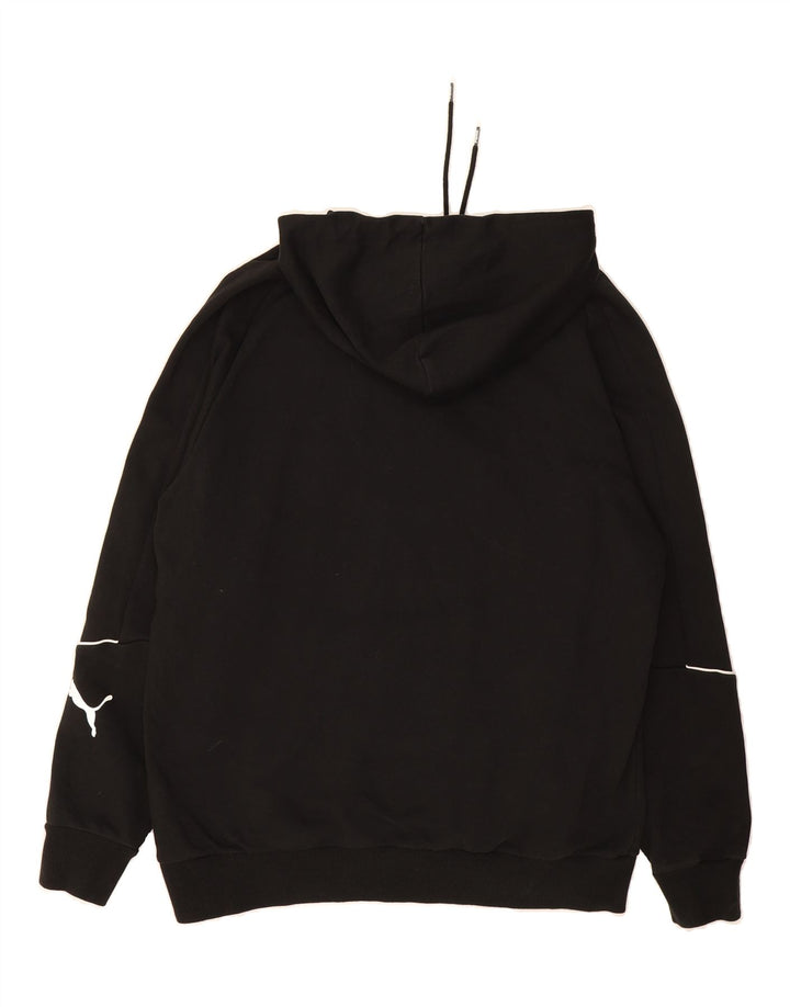 PUMA Mens Hoodie Jumper Large Black Cotton Vintage Puma and Second-Hand Puma from Messina Hembry 