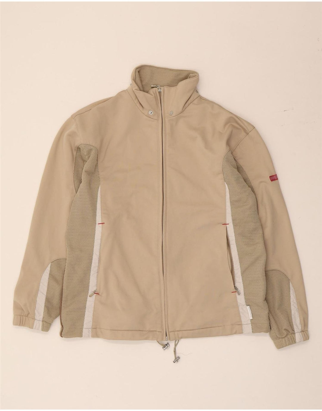 Γυναικεία φόρμα υπερμεγέθης Diadora Top Jacket UK 10 Small Beige Colourblock
