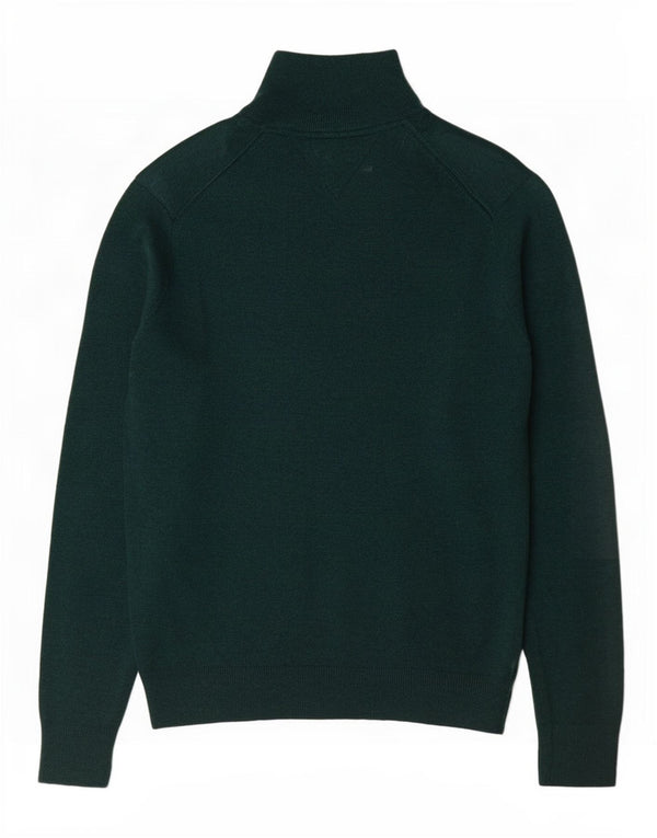 Ανδρικό πουλόβερ με φερμουάρ Tommy Hilfiger 2XL Πράσινο Lambswool