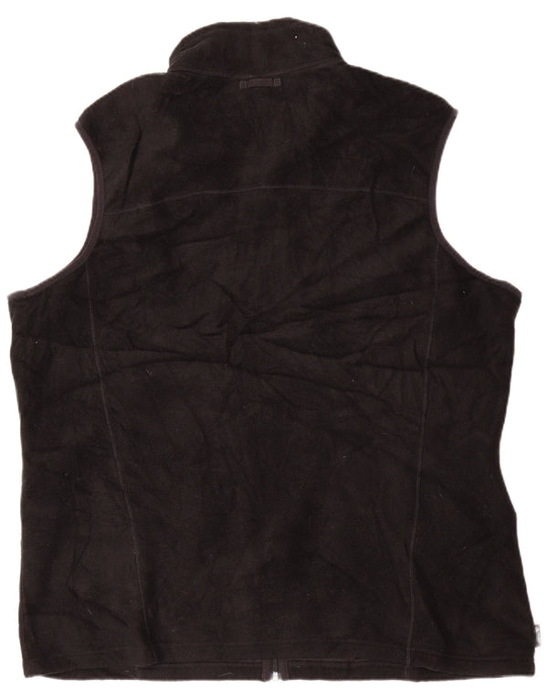 EDDIE BAUER Ανδρικά ψηλή επένδυση Fleece Gilet UK 42 XL Μαύρος Πολυεστέρας