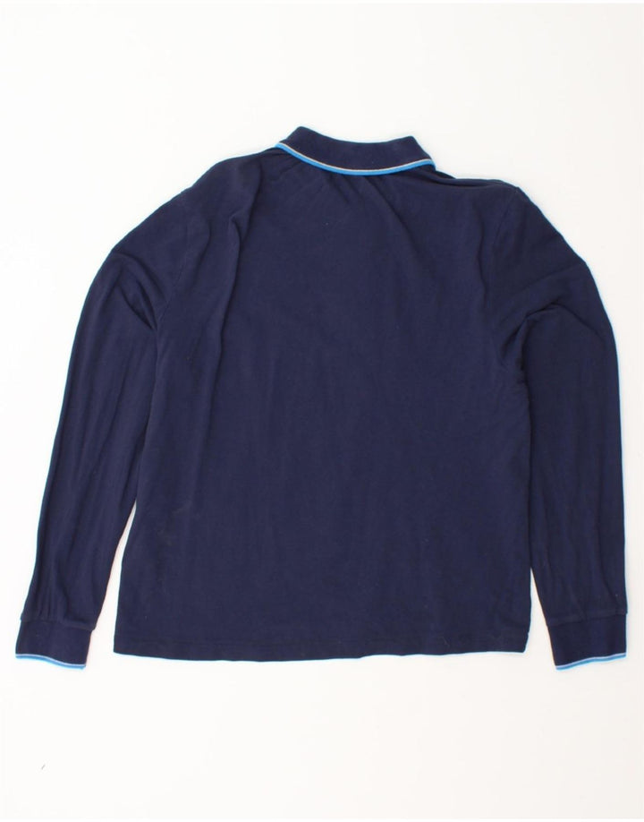 KAPPA Boys Polo Shirt 13-14 Years Medium Navy Blue Cotton Vintage Kappa and Second-Hand Kappa from Messina Hembry 