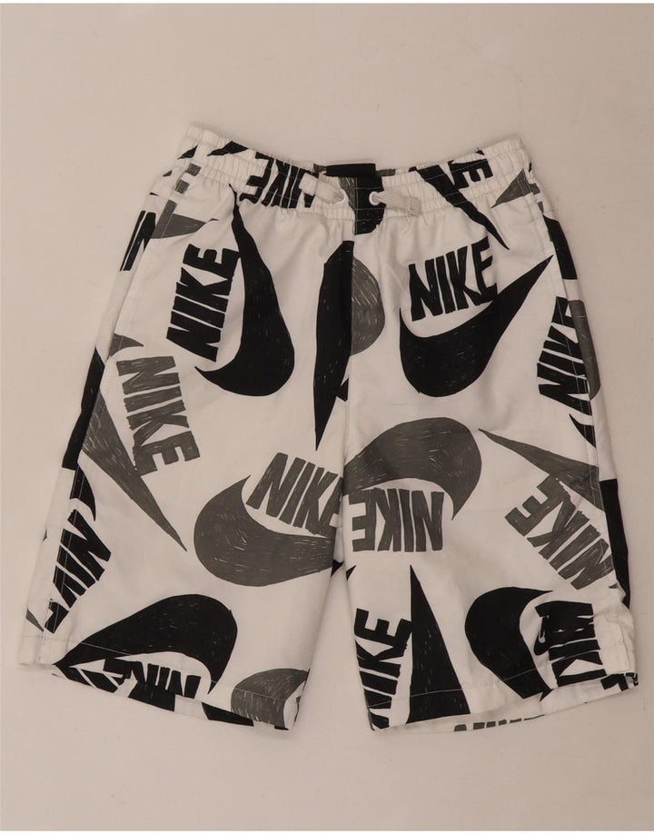 Γραφικό αθλητικό σορτς Nike Boys 12-13 ετών μεγάλο λευκό πολυεστέρα