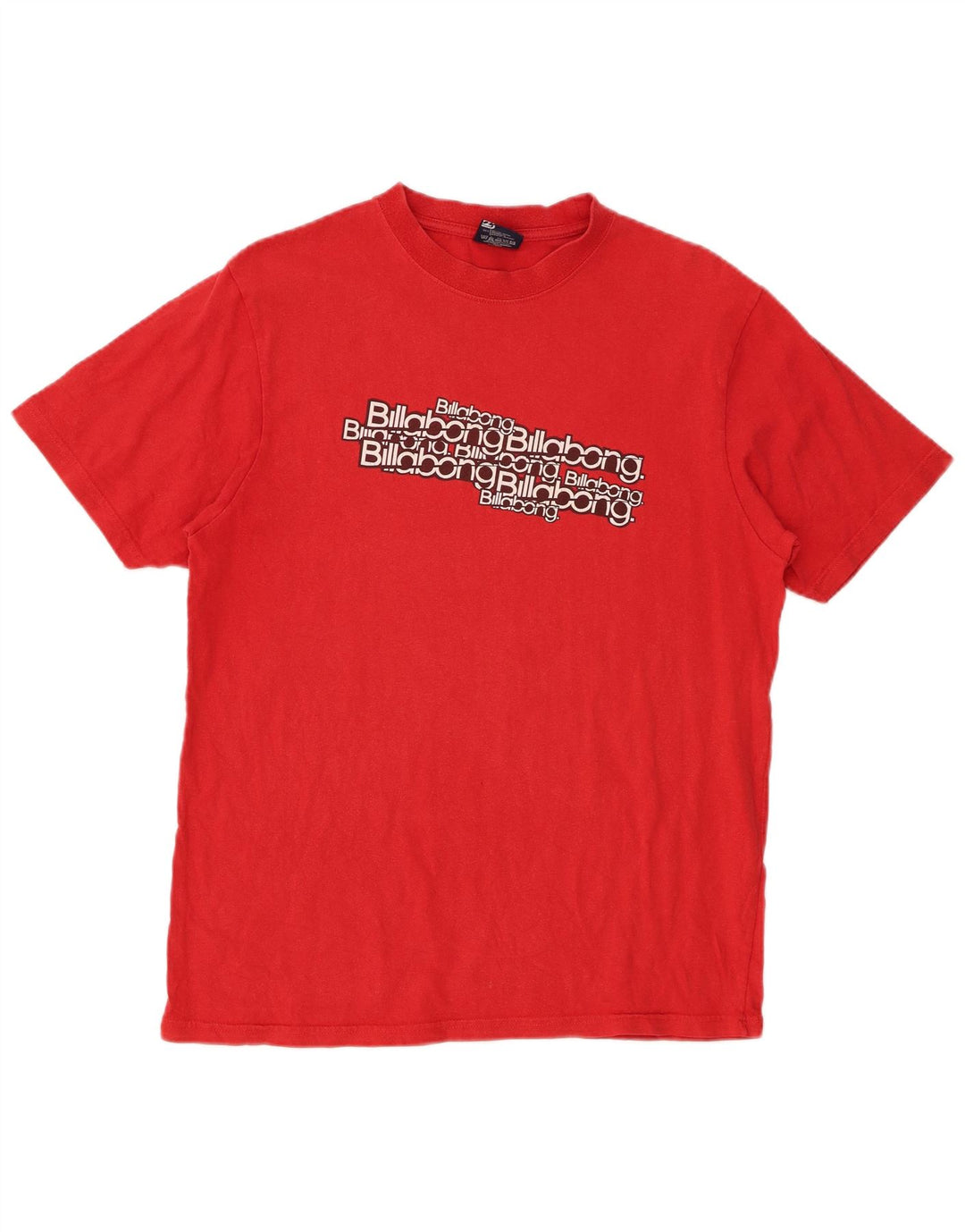 BILLABONG Ανδρικό γραφικό T-Shirt Top Μεσαίο κόκκινο βαμβακερό