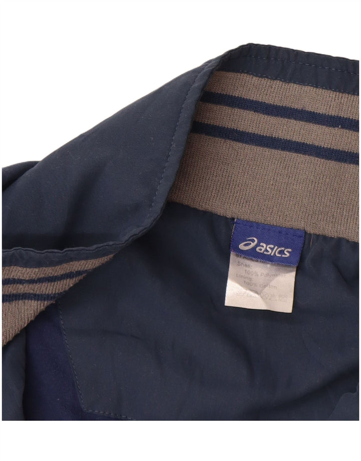 Ανδρική φόρμα ASICS Top Jacket XL Navy Blue Colorblock Polyester