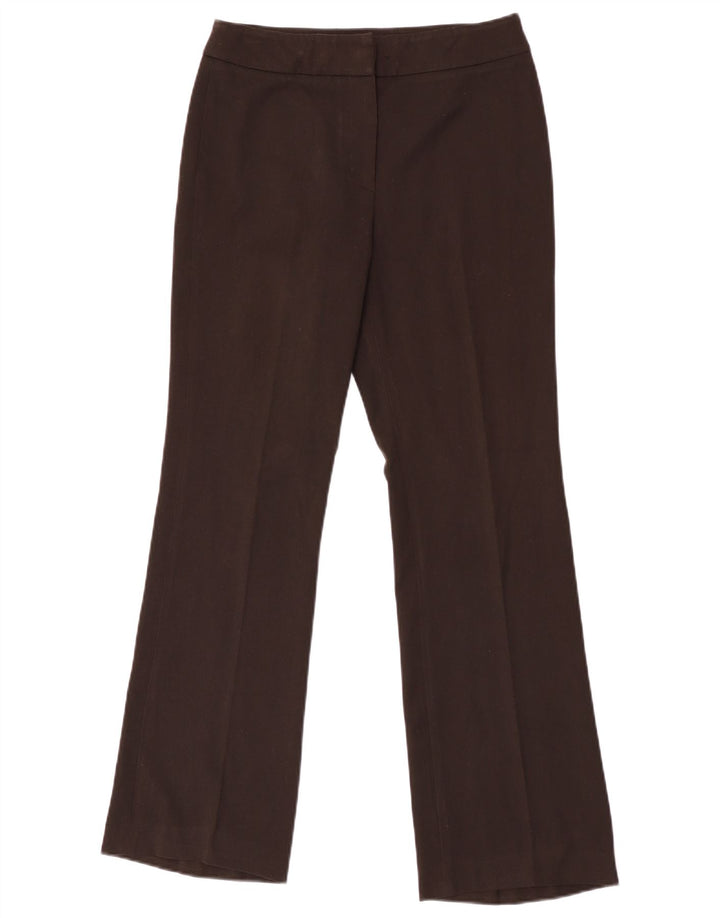 Max Mara Γυναικείο Σαββατοκύριακο Bootcut Παντελόνι UK 8 Small W27 L30 Brown
