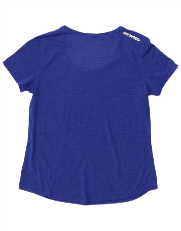 Γυναικείο T-Shirt UNDER Armour Top UK 12 Medium Blue