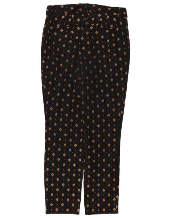 Gap γυναικείο καμπυλωτό, αφηρημένο μοτίβο casual παντελόνι US 6 Medium W26 L27 μαύρο