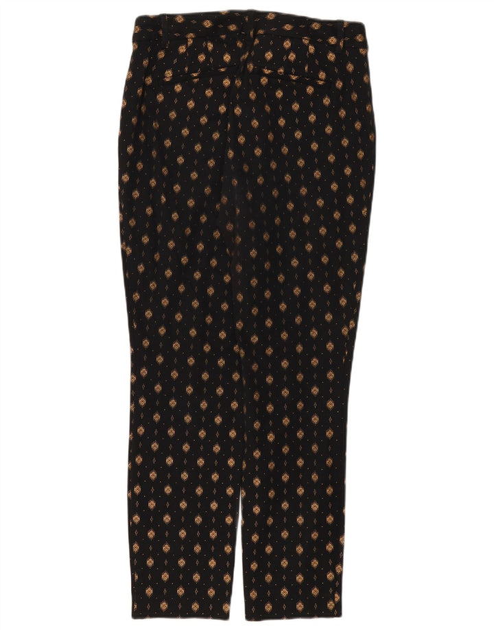 Gap γυναικείο καμπυλωτό, αφηρημένο μοτίβο casual παντελόνι US 6 Medium W26 L27 μαύρο