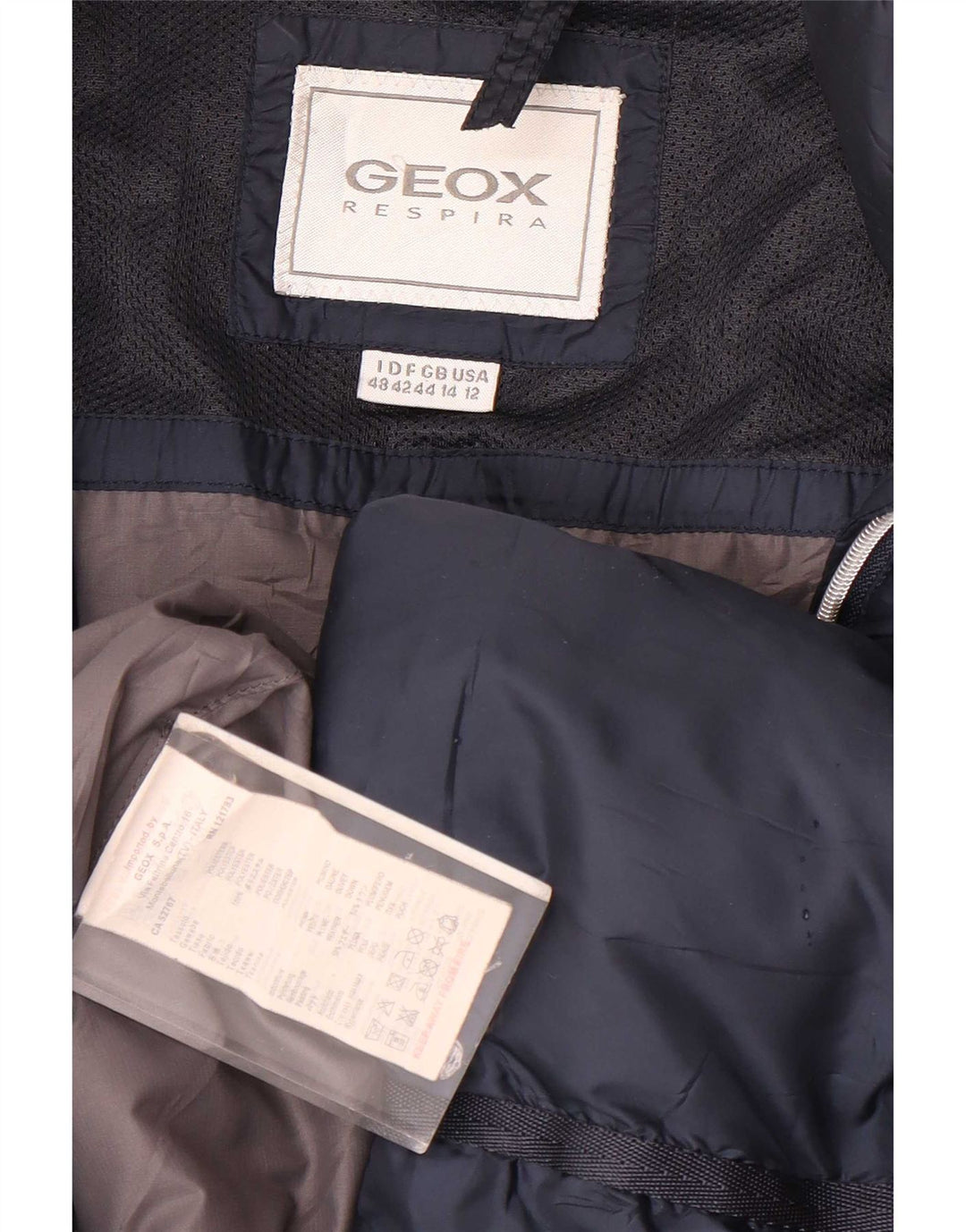 Geox Γυναικείο παλτό UK 14 Large Navy Blue Polyester