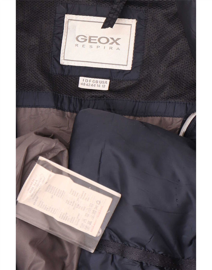 Geox Γυναικείο παλτό UK 14 Large Navy Blue Polyester