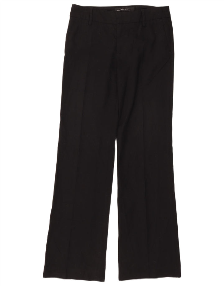 Zara Γυναικείο παντελόνι Chino Bootcut EU 38 Small W28 L32 Μαύρο πολυεστέρα