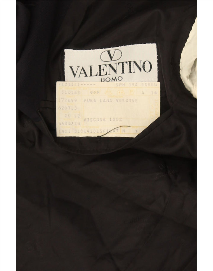 Valentino Ανδρικό σακάκι με 3 κουμπιά σακάκι IT 50 Μεγάλο Μαλλί Navy Blue