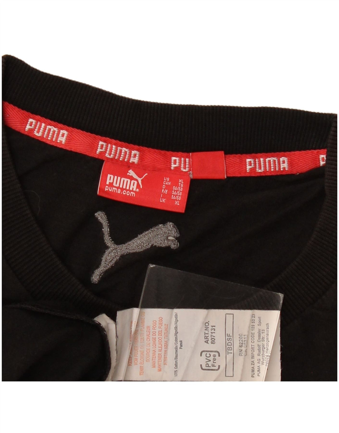 Ανδρικό γραφικό T-Shirt Puma XL Μαύρο βαμβακερό