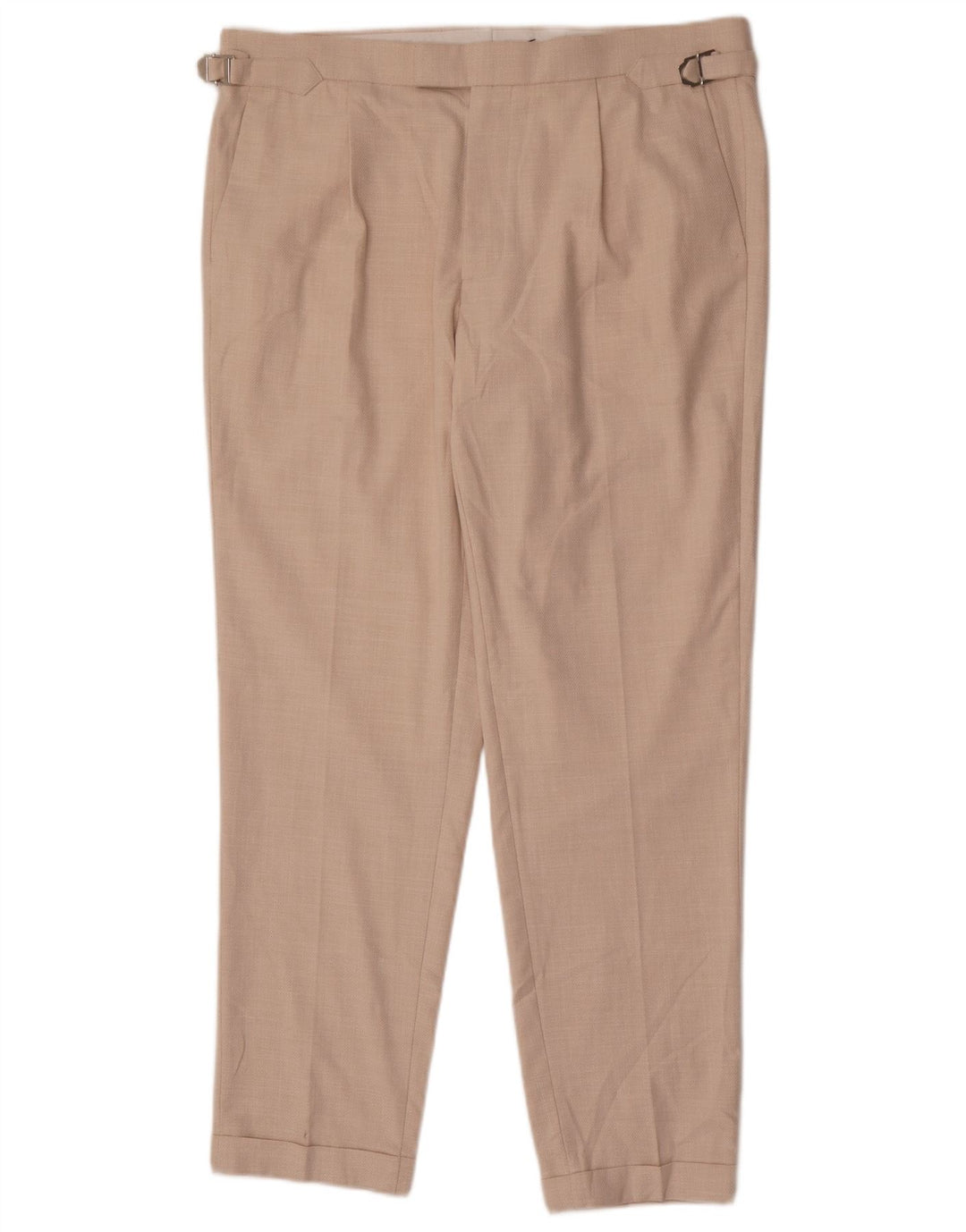 Ανδρικό κωνικό παντελόνι Chino Marks & Spencer W36 L30 Beige Polyester