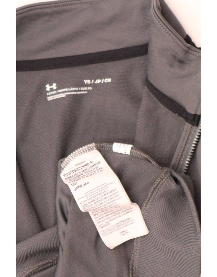 Under Armour Boys αθλητική φόρμα Top Jacket 7-8 Years Small Grey Colourblock