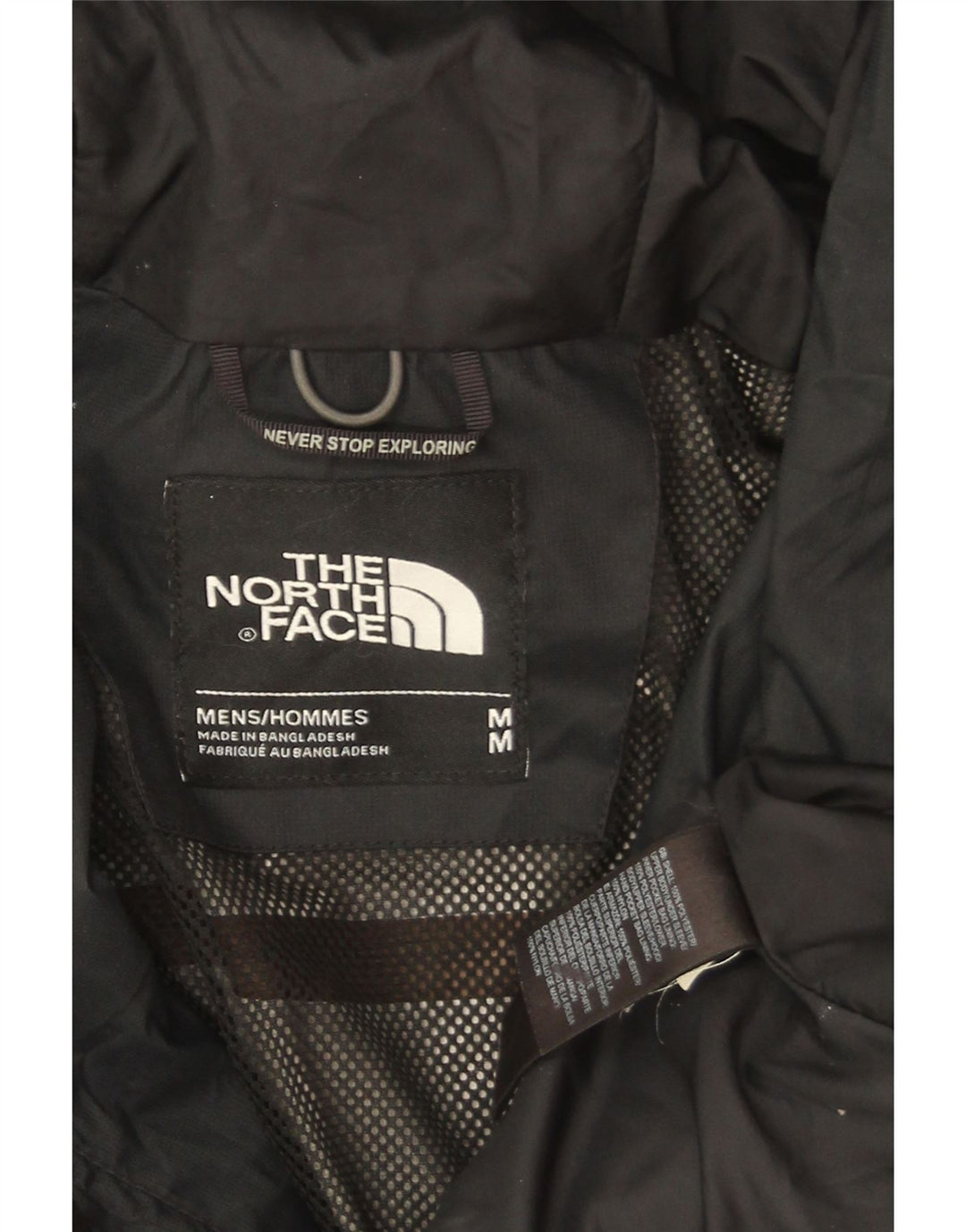 Ανδρικό μπουφάν βροχής με κουκούλα North Face UK 38 Medium Black Polyester