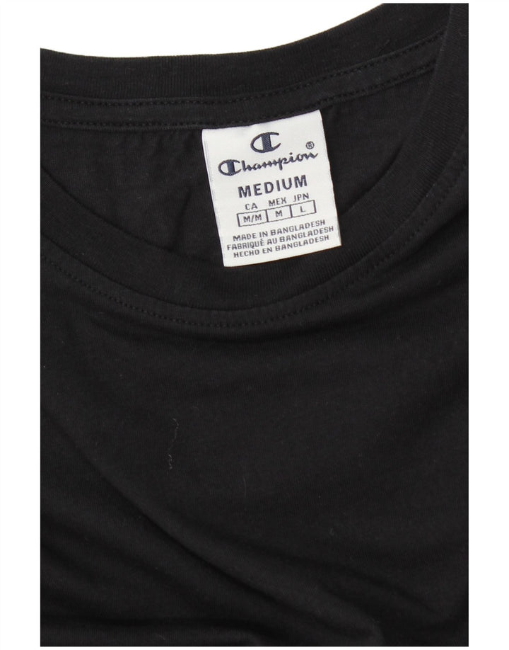Champion Γυναικείο T-Shirt Top UK 14 Medium Black