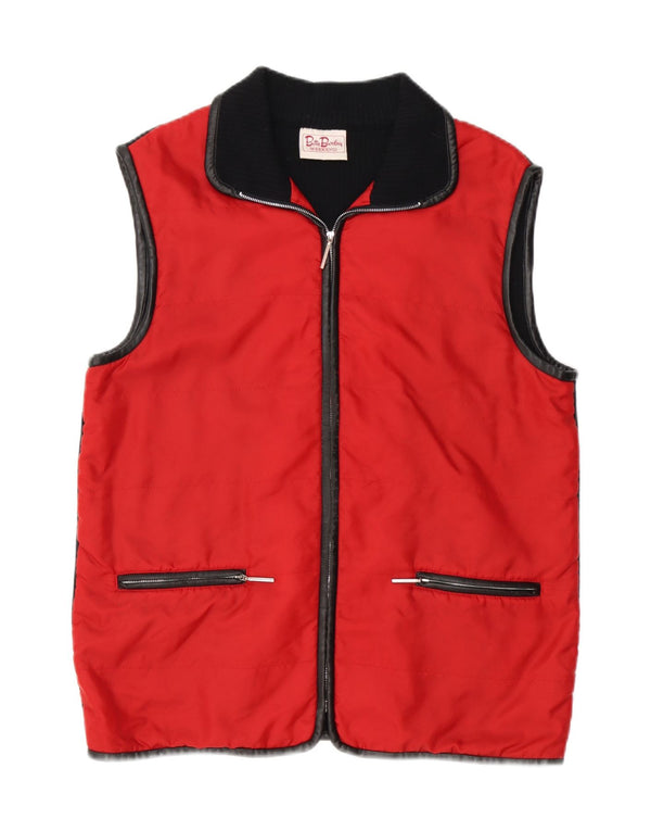 Betty Barclay Γυναικεία Σαββατοκύριακο Oversized Gilet UK 10 Small Red Colourblock