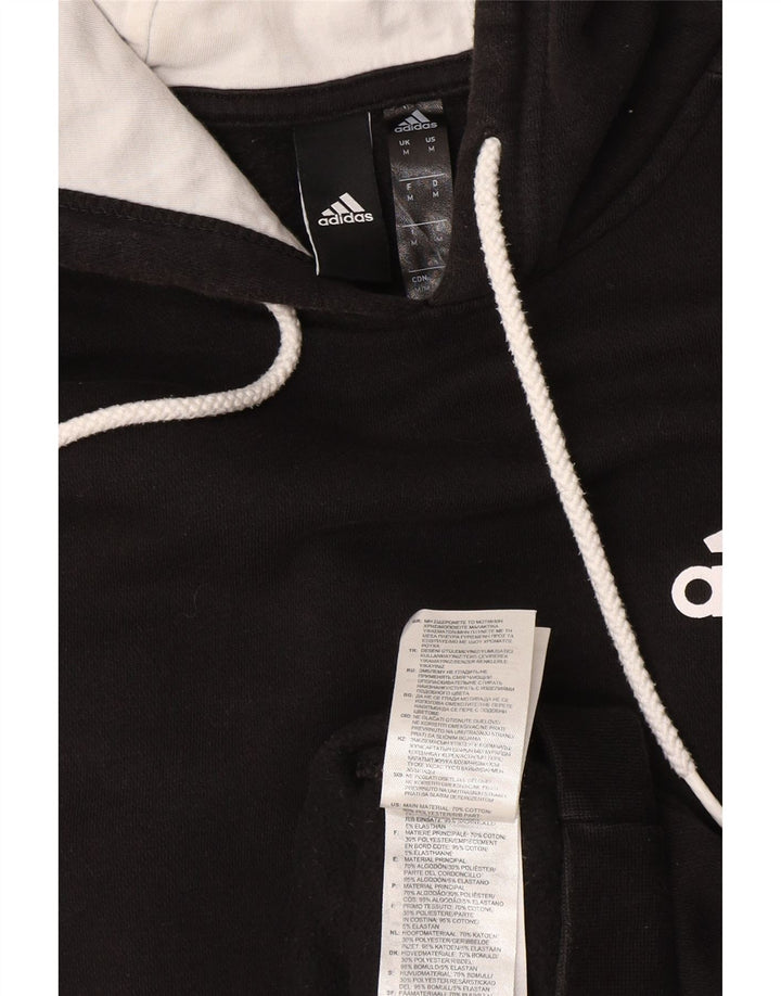 Ανδρικό φούτερ Adidas, μεσαίο μαύρο βαμβακερό