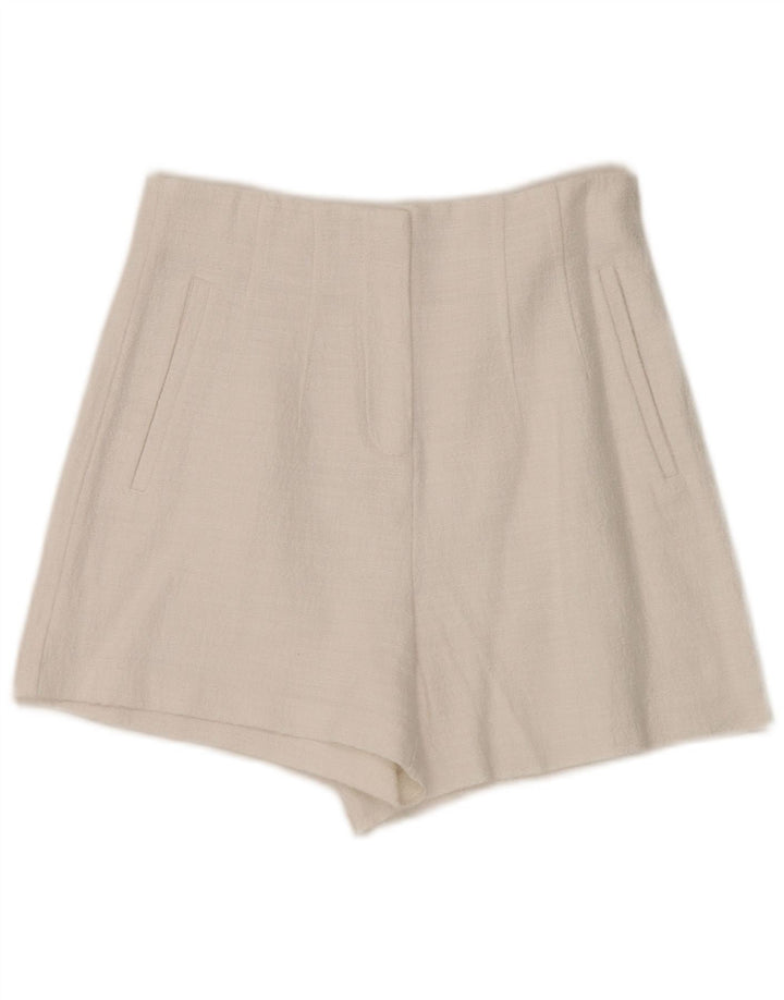 Zara Γυναικείο Ψηλόμεσο Hot Παντελόνι Small W26 Λευκό