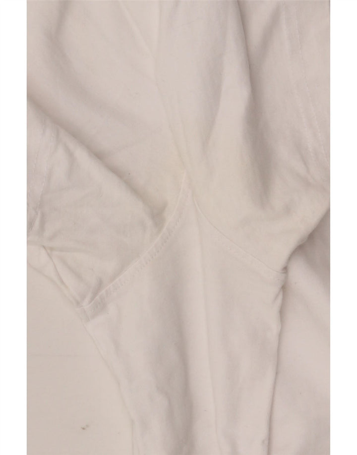 Ανδρικό T-Shirt Crew Clothing Top μεγάλο λευκό βαμβακερό