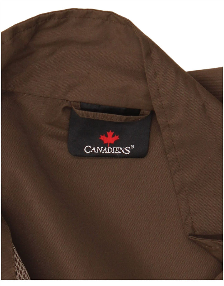 CANADIENS Ανδρικό Bomber Jacket IT 50 Large Brown Nylon