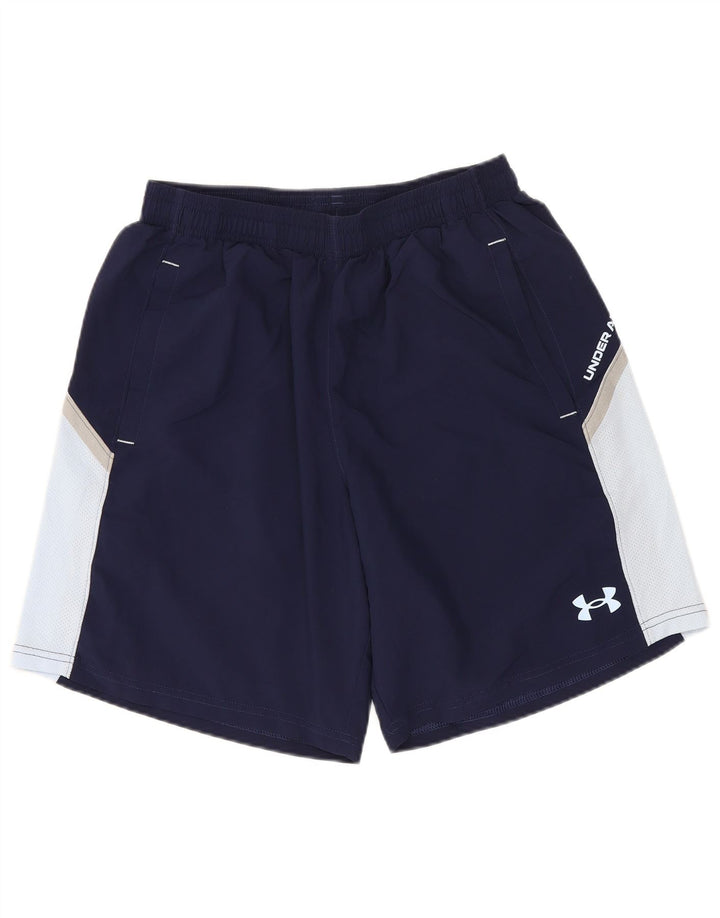 Ανδρικό αθλητικό σορτς Under Armour Μικρό μπλε Navy Colorblock Πολυεστέρας