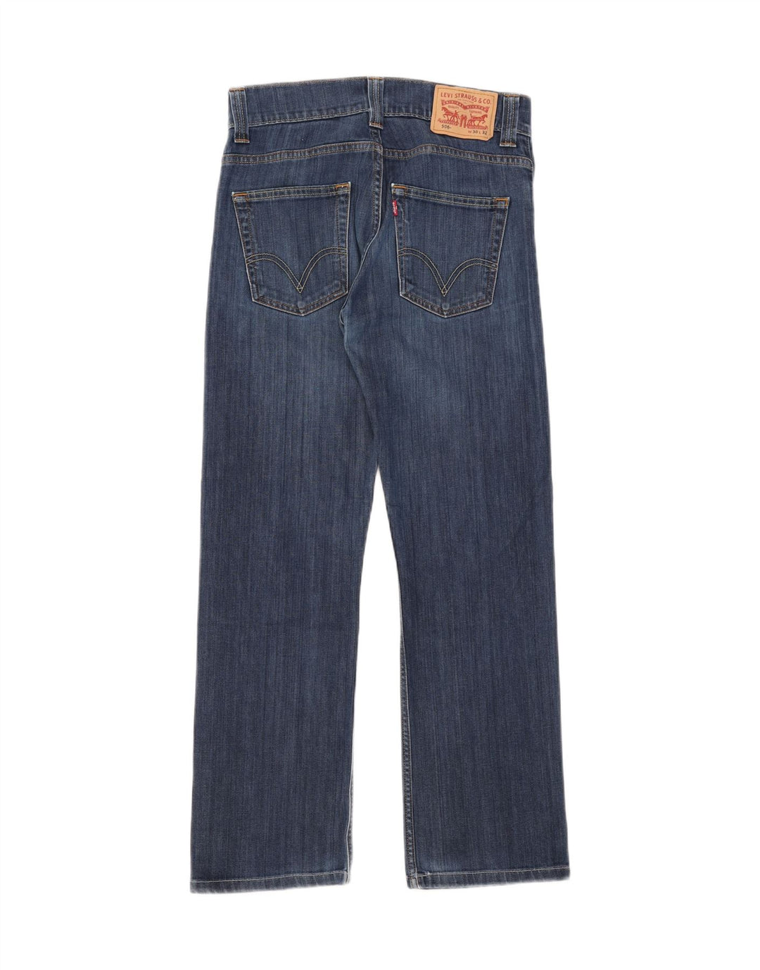 Levi's Womens 506 Straight Jeans W30 L28 Blue Cotton
