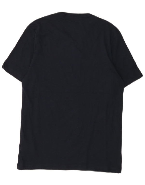 Ανδρικό T-Shirt Hugo Boss Top από μεσαίο μπλε ναυτικό βαμβακερό