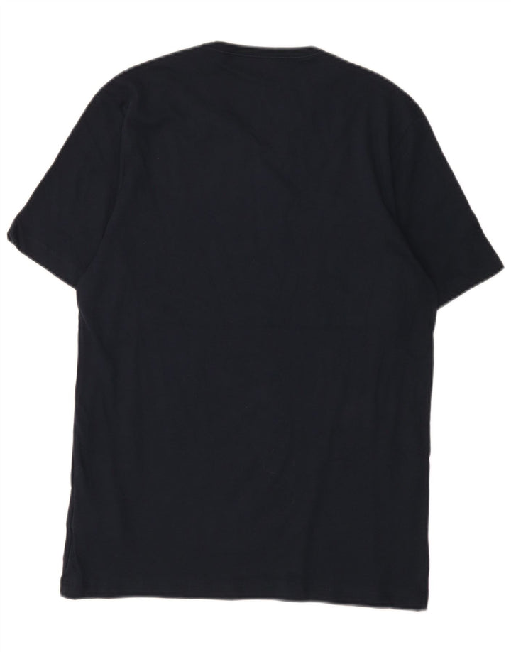 Ανδρικό T-Shirt Hugo Boss Top από μεσαίο μπλε ναυτικό βαμβακερό