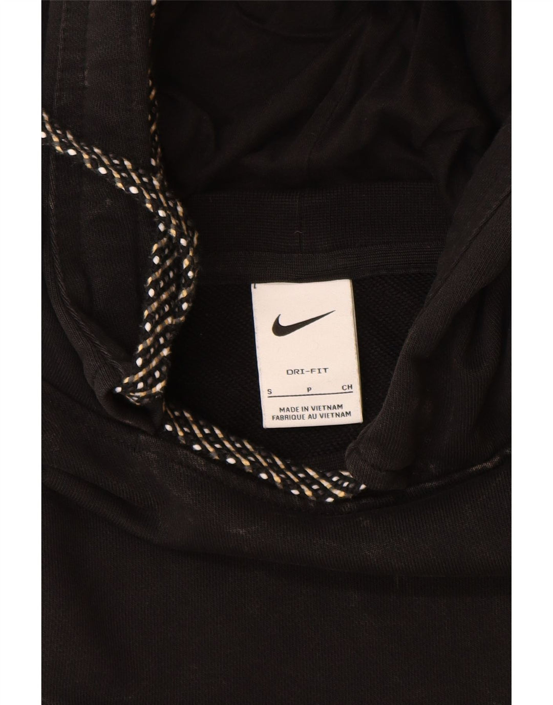 NIKE Ανδρικό Dri Fit Graphic Hoodie Jumper Μικρό μαύρο βαμβακερό