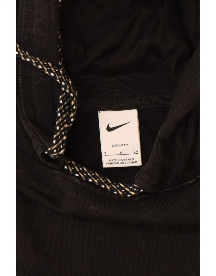 NIKE Ανδρικό Dri Fit Graphic Hoodie Jumper Μικρό μαύρο βαμβακερό