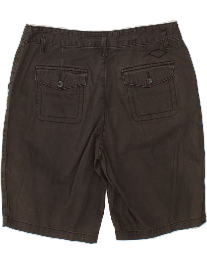 EDDIE BAUER Womens Casual Shorts US 10 Large W32 Grey Cotton Vintage Eddie Bauer and Second-Hand Eddie Bauer from Messina Hembry 