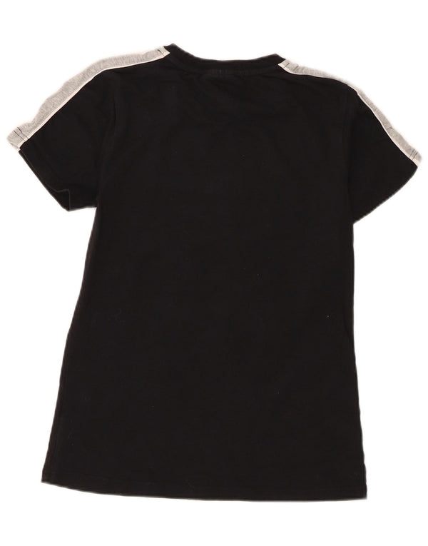 Γυναικείο γραφικό μπλουζάκι Fila Top UK 10 Small Black Colourblock Βαμβακερό