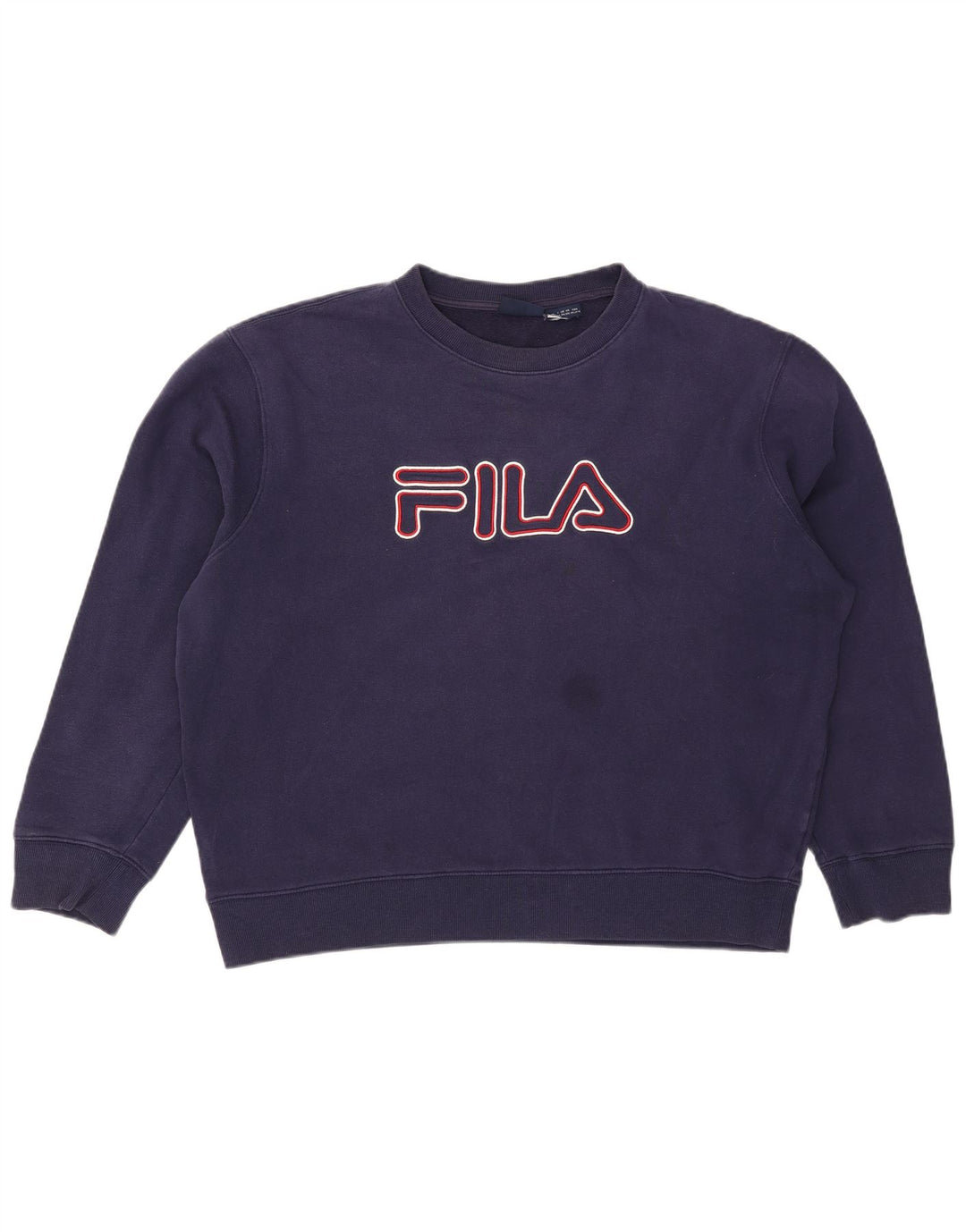 Ανδρικό γραφικό φούτερ Fila Jumper 2XL Navy Blue Cotton