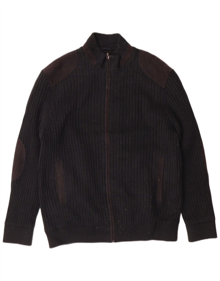 Ανδρικό πουλόβερ Pierre Cardin Ζακέτα IT 56 XL Μαύρο Πολυεστέρας